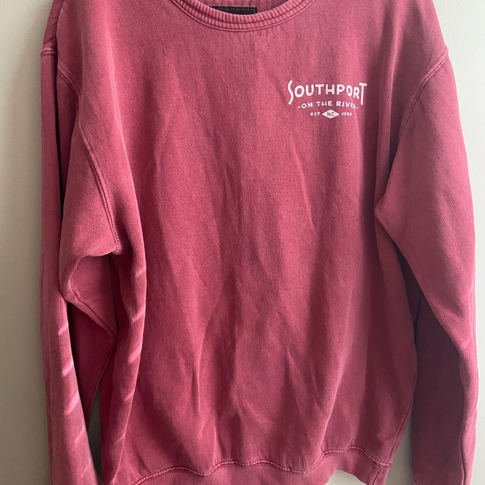 Burgundy South Port Crew Neck Hoodie
